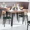 Flash Furniture Green Vinyl Dining Chairs - Natural Wood Backs, 2PK 2-XU-DG6V5GNV-NAT-GG - alternate 3